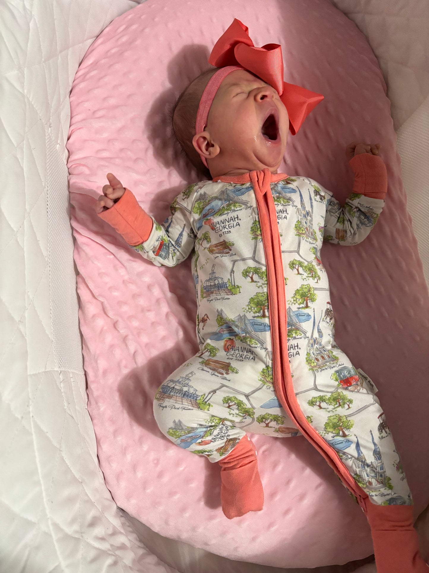 Sweet Southern Savannah Snug Suit (Peach Trim)