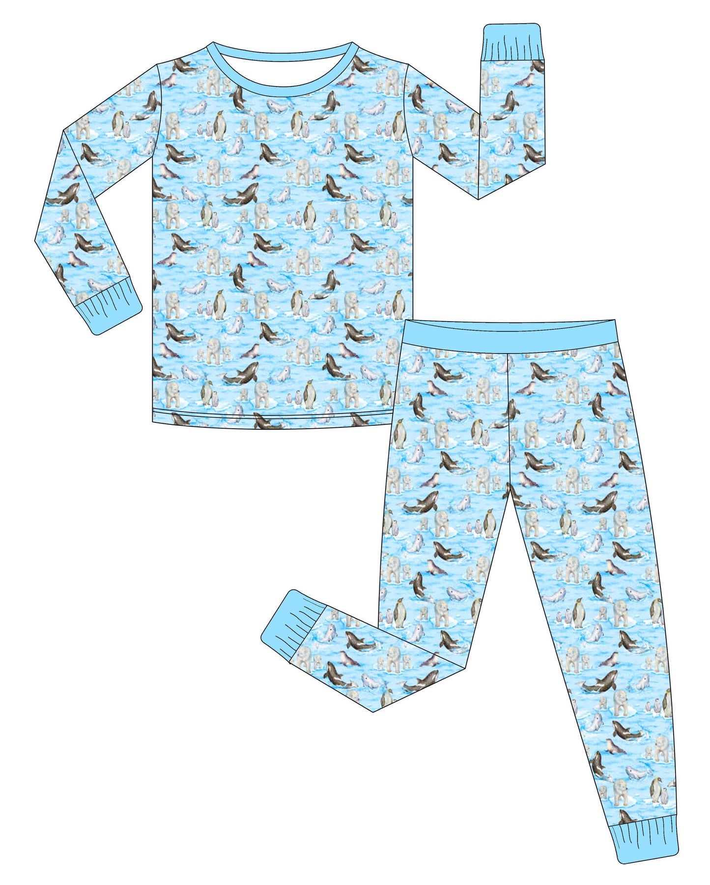 Arctic Sea Life - 2 piece Snug Set