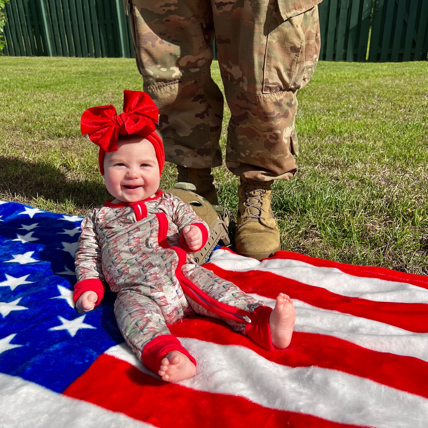 American Soldier (Red) Snug Suit