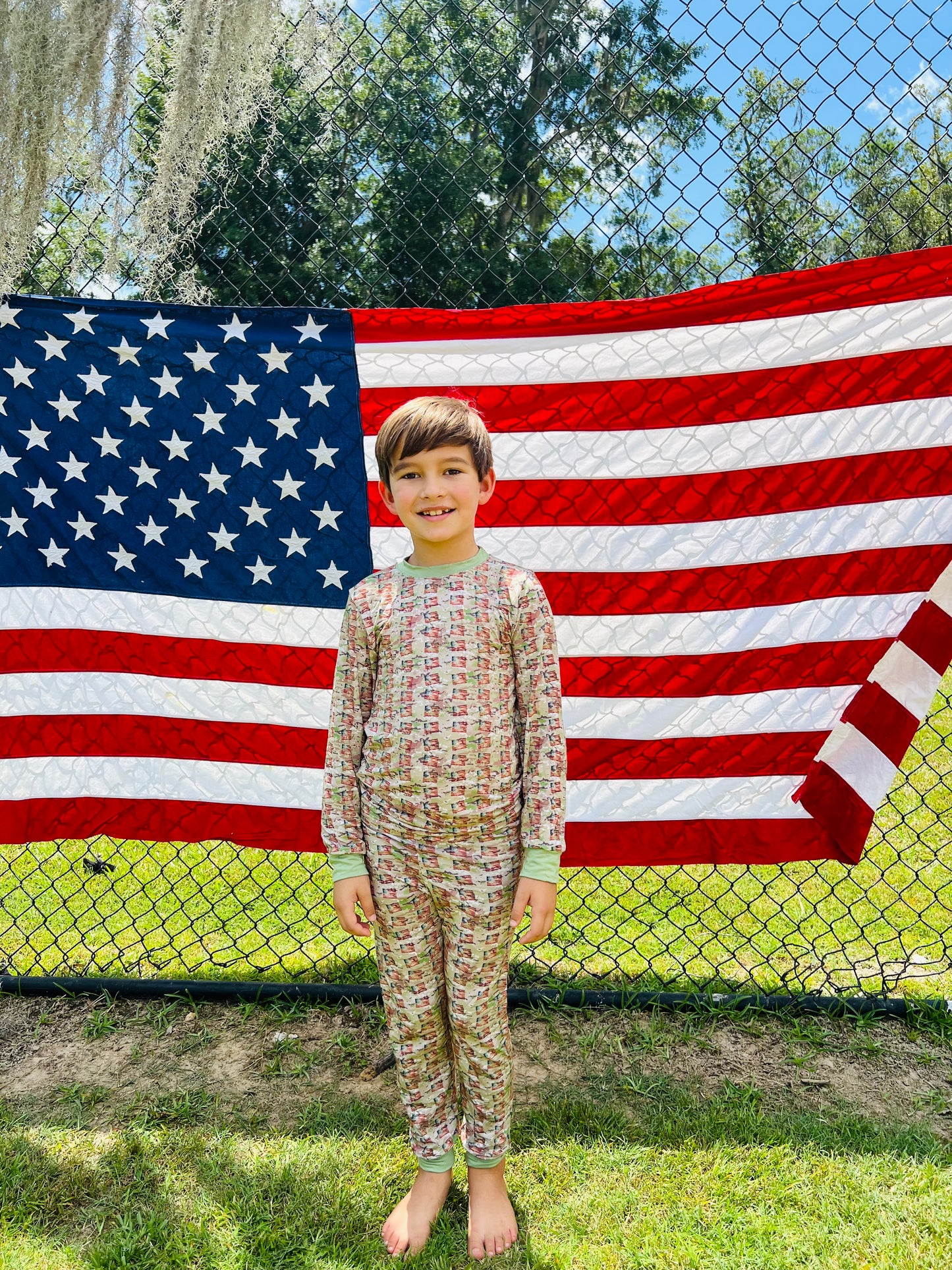 American Soldier (Green) - 2 piece Snug set