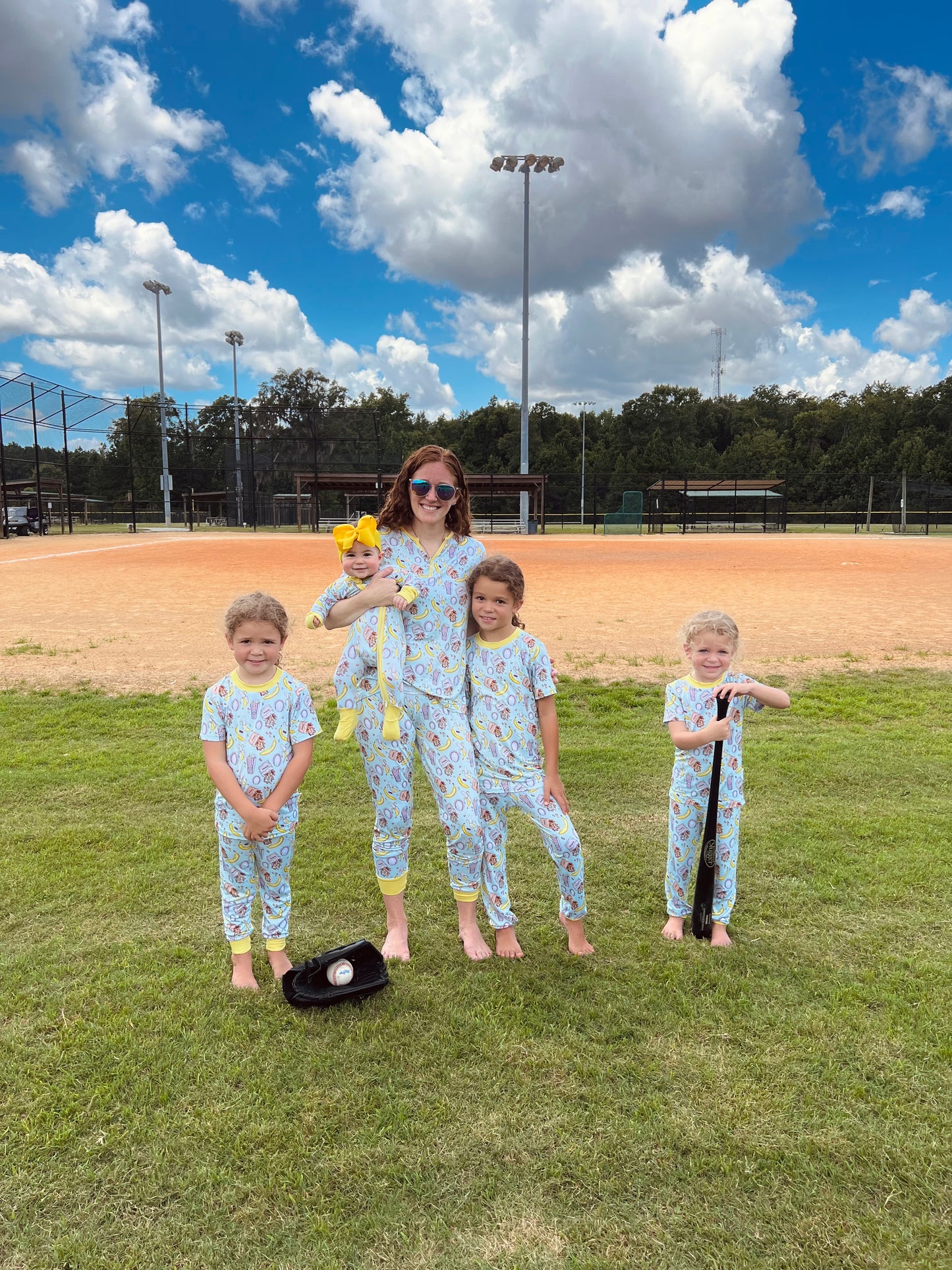 Bananas and Baseballs - 2 piece Snug set
