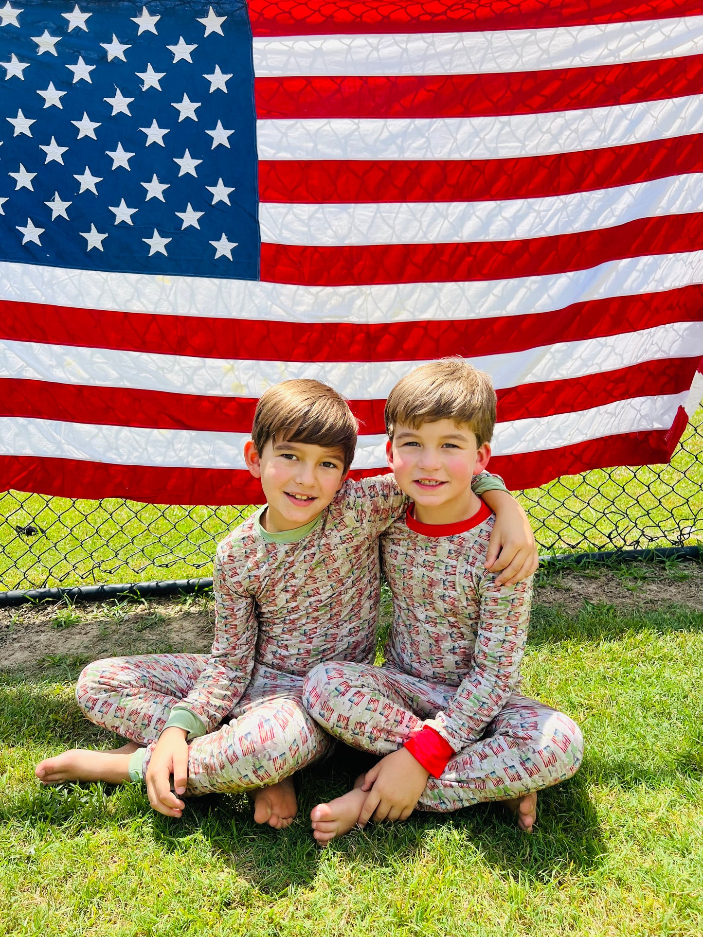 American Soldier (Red) -2 piece Snug Set