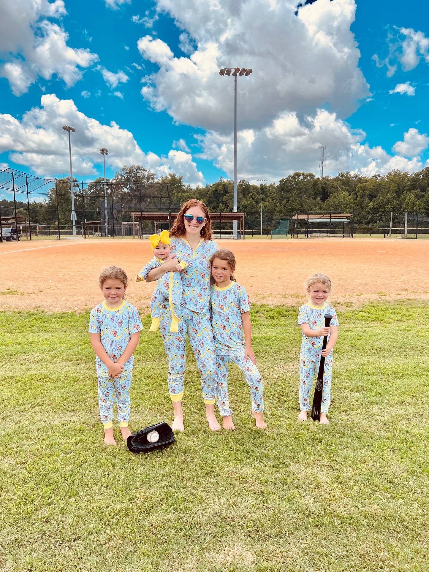 Bananas and Baseballs - 2 piece Snug set