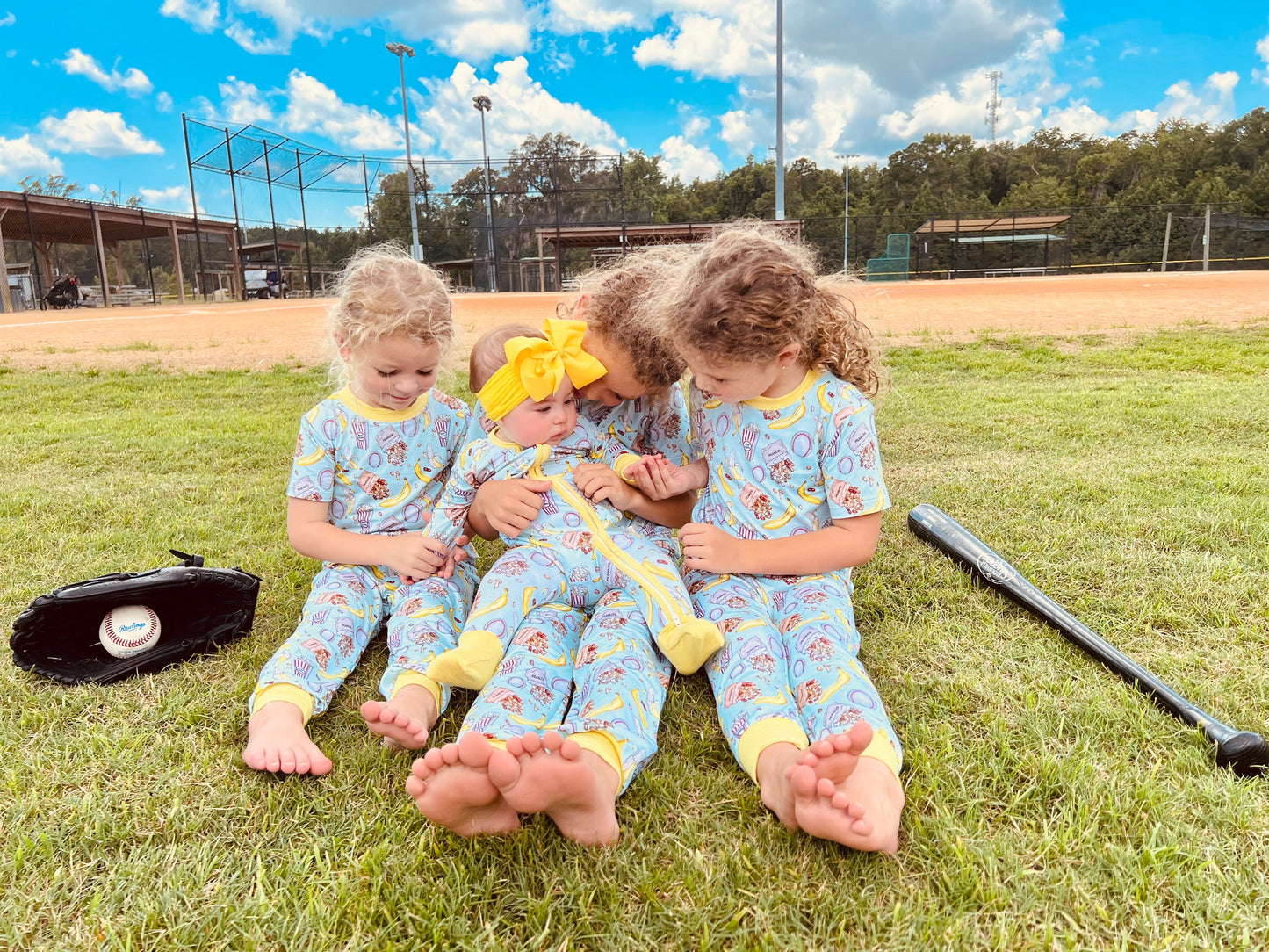 Baseballs and Bananas Snug Suit