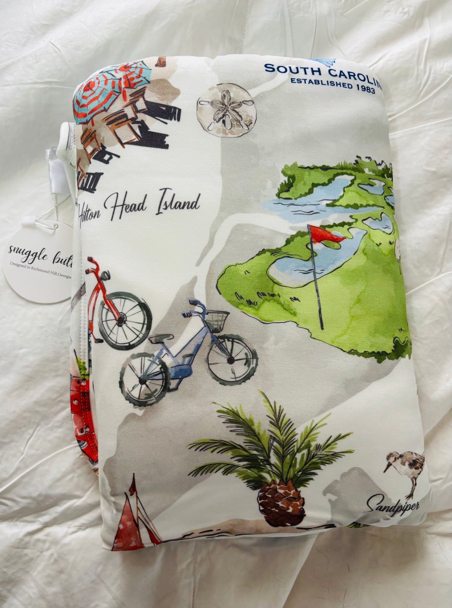 Hilton Head Island Vibes Hooded towel