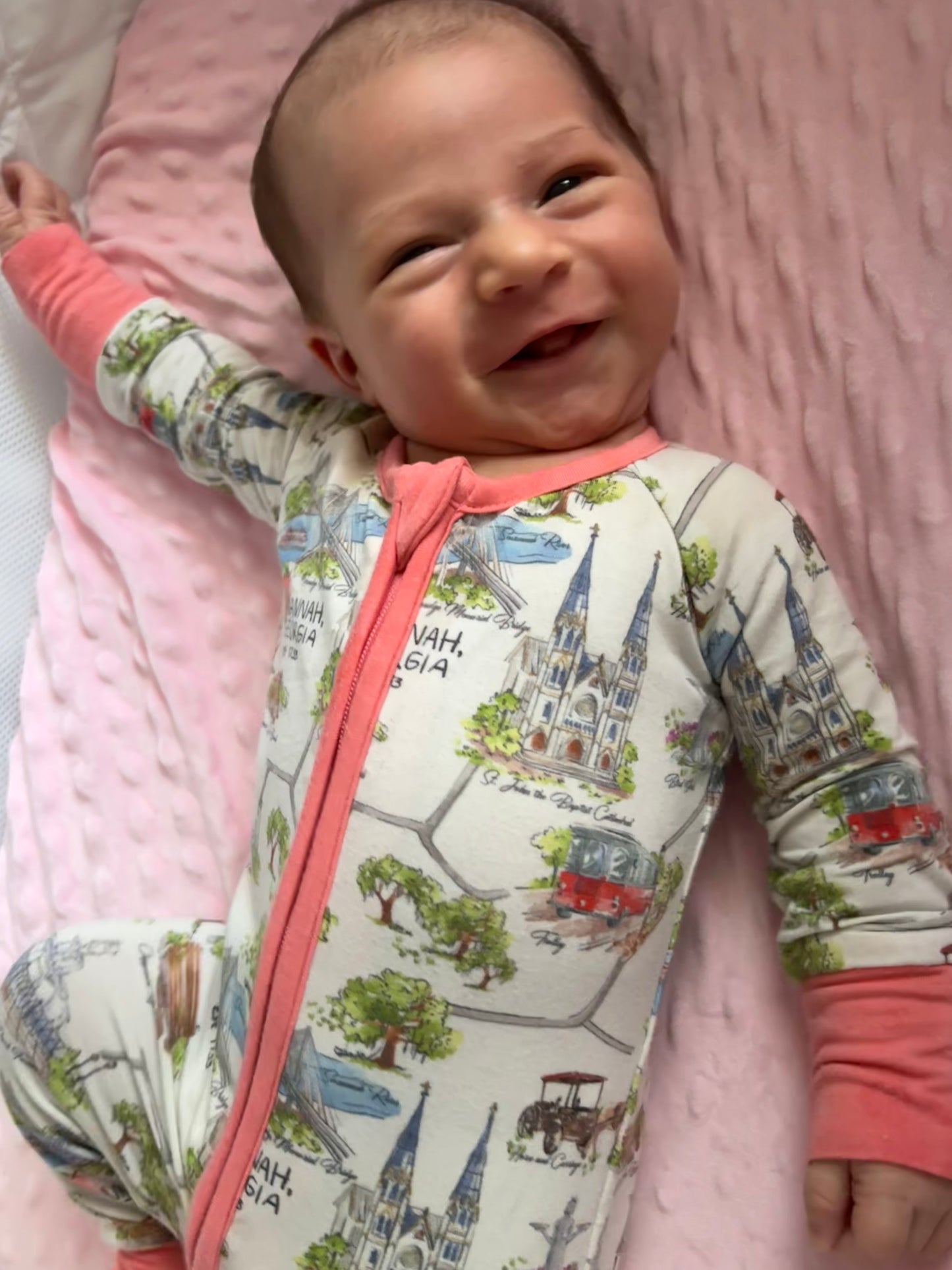 Sweet Southern Savannah Snug Suit (Peach Trim)